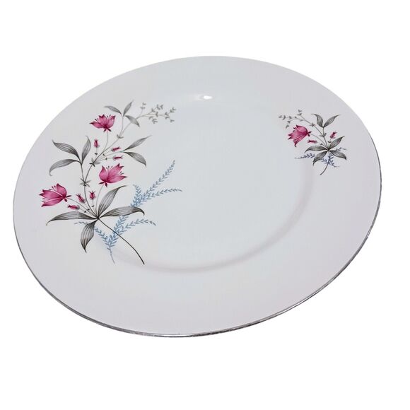 Royal Monarch China Dinner Plate Fern Valley Holland Platinum Replacement MCM - Picture 3 of 15